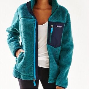Patagonia Retro x jacket. Beautiful teal color, XS size
